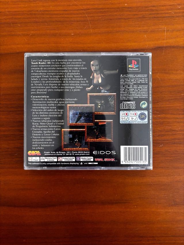 Tomb Raider III - PS1 PAL ( Sin Manual )