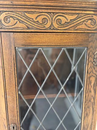Vitrina madera tallada - Mueble antiguo