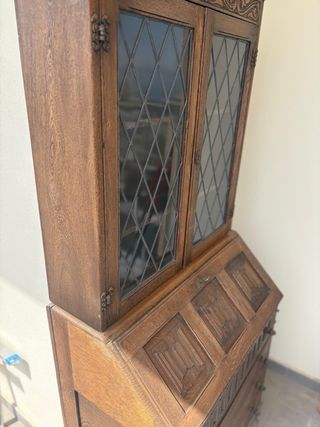 Vitrina madera tallada - Mueble antiguo