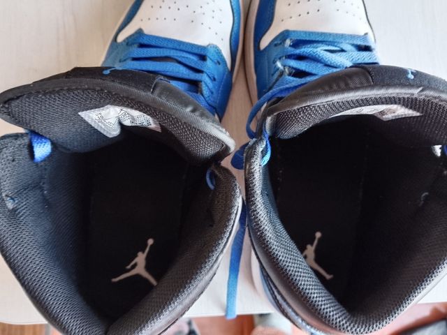 Air Jordan 1 Mid - Zapatillas Azul/Blanco