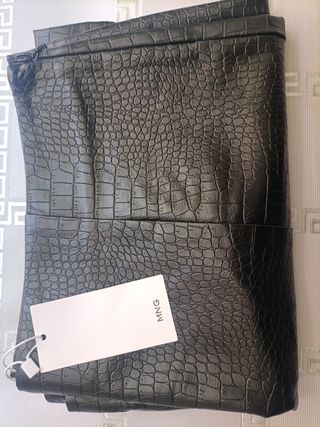 Falda de Mango con efecto cocodrilo, Nueva 8€!