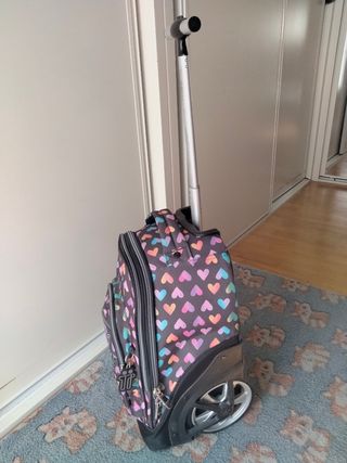 Mochila TOTTO ruedas corazones