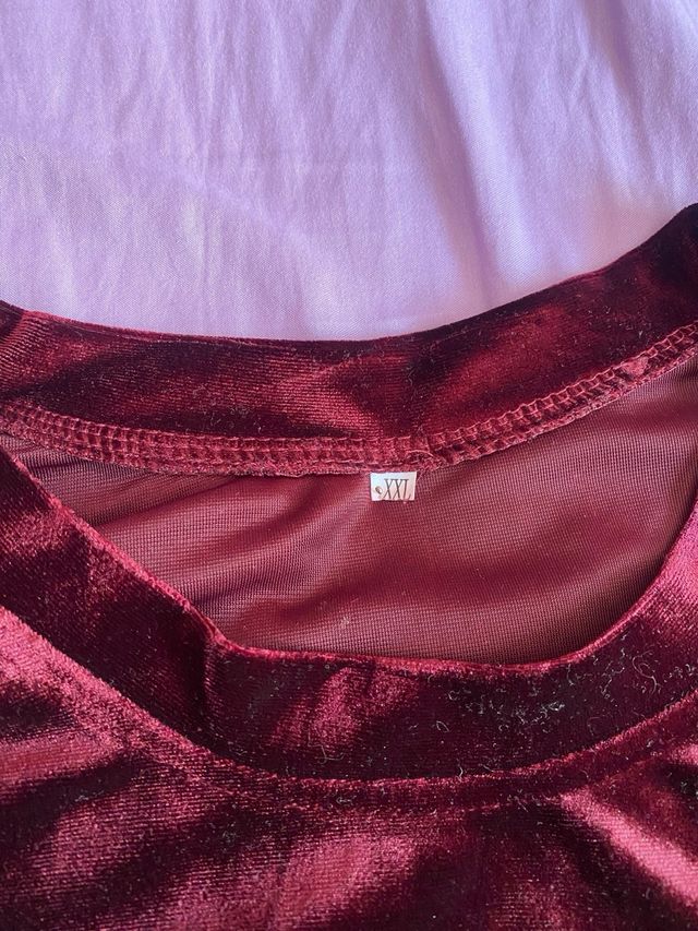 Conjunto EA7 terciopelo rojo