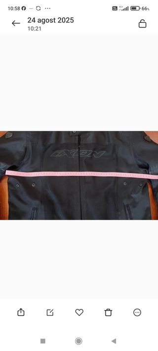 Chaqueta moto Ixon negra