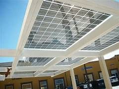 Pérgola para su terraza solar 4000-8000w