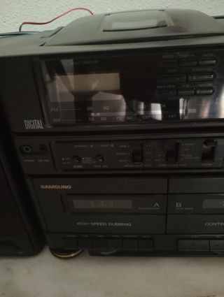 Equipo música Samsung - CD, Radio, Cassette