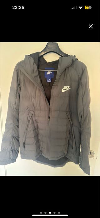 Chaqueta Nike gris - con capucha