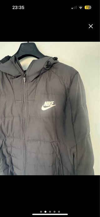 Chaqueta Nike gris - con capucha