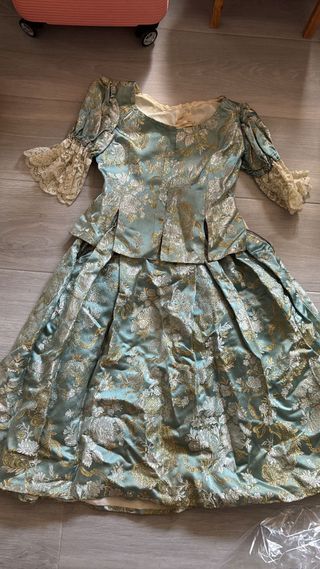 Vestido fallera niña antiguo