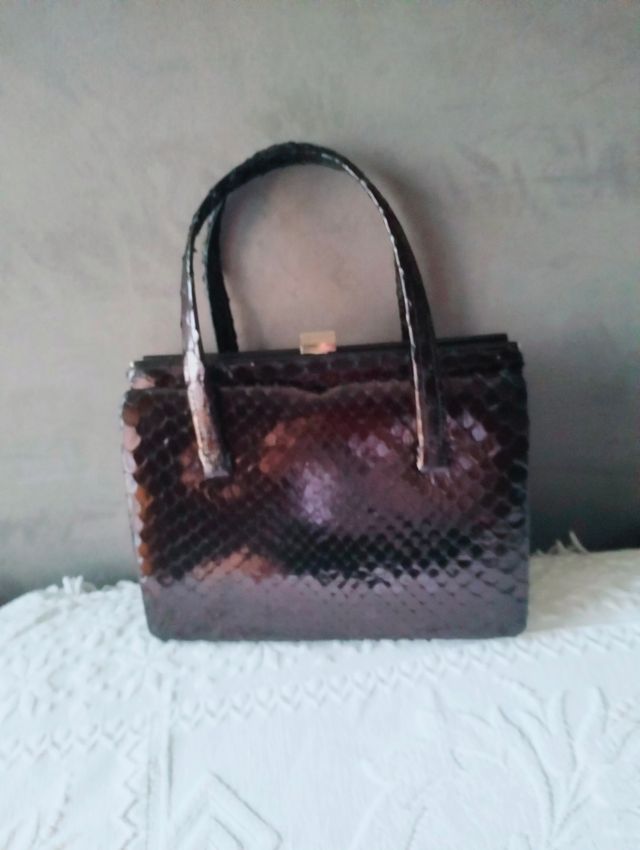 Borsetta vintage pelle nera