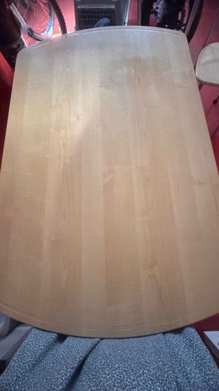 Mesa extensible +3 sillas cocina beig 