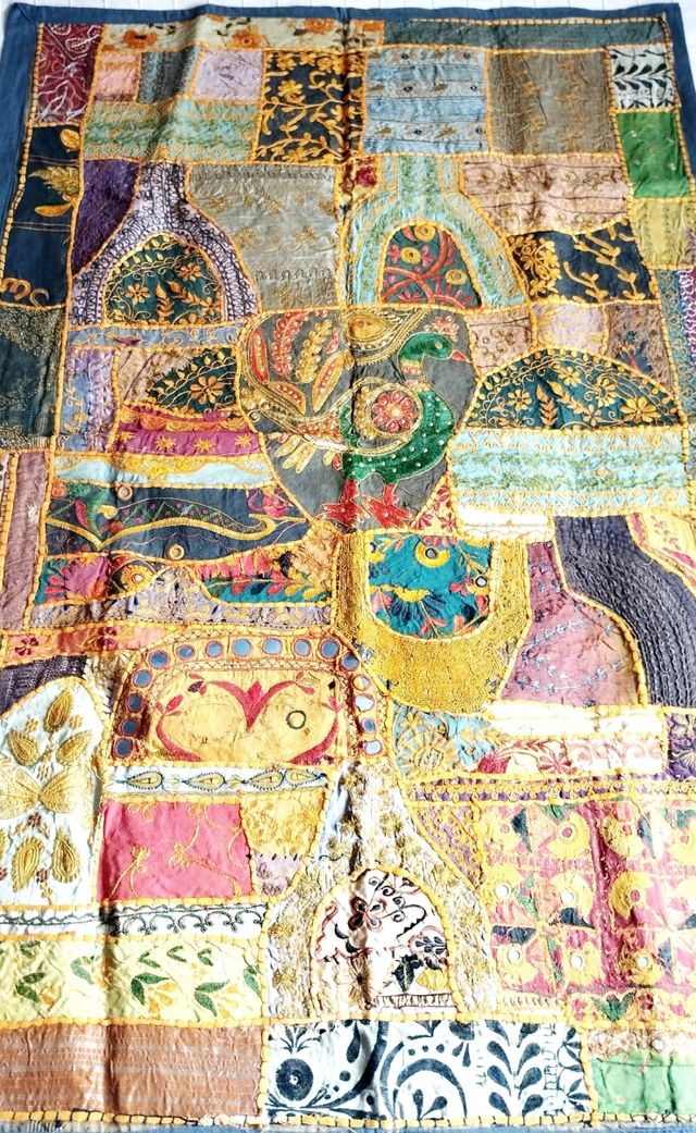 Tapiz marroquí multicolor