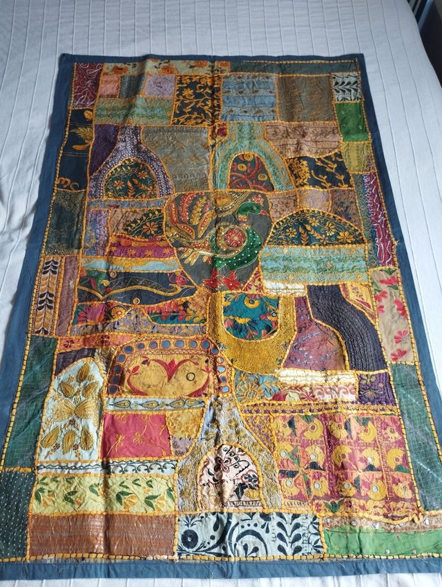 Tapiz marroquí multicolor