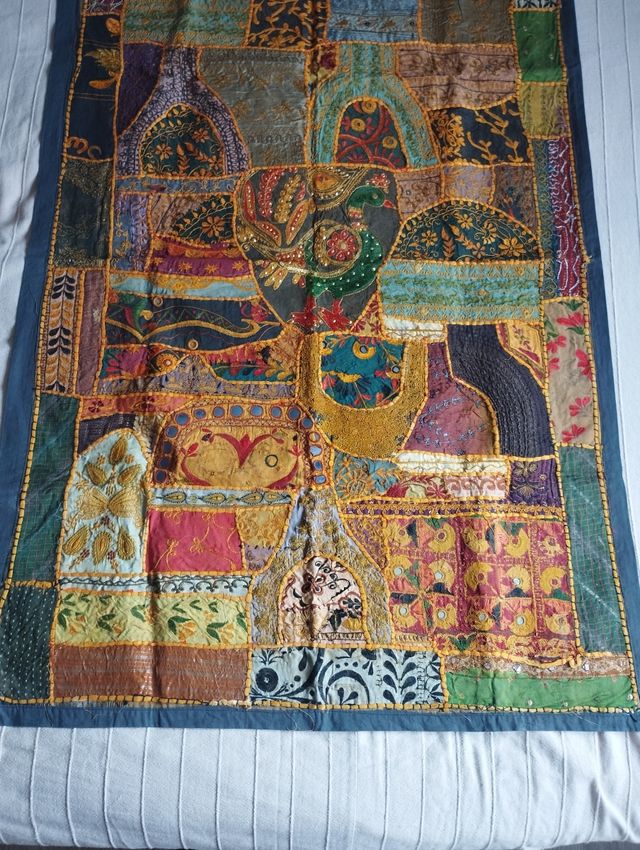 Tapiz marroquí multicolor