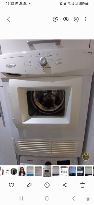 Secadora Whirlpool 8kg - Blanca