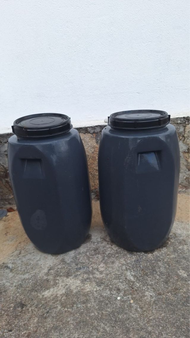 2 Bidones 60L - Gris Oscuro