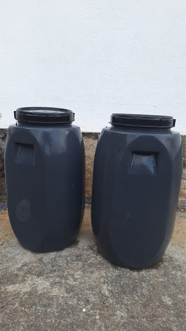 2 Bidones 60L - Gris Oscuro