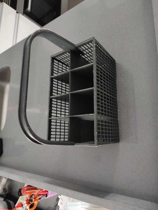 Cubertero lavavajillas gris oscuro