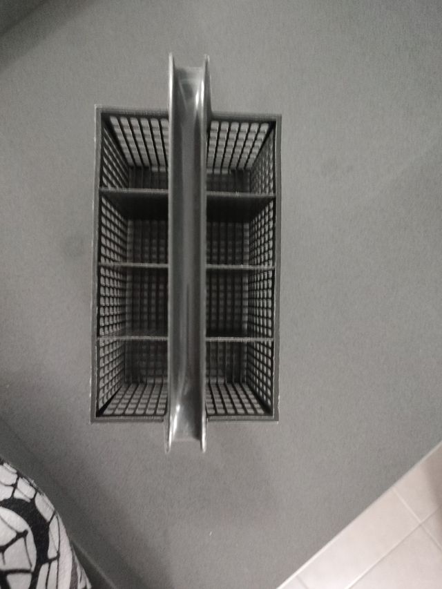 Cubertero lavavajillas gris oscuro