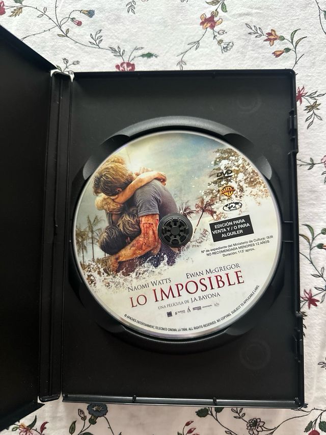 DVD L'impossibile (J.A. Bayona)