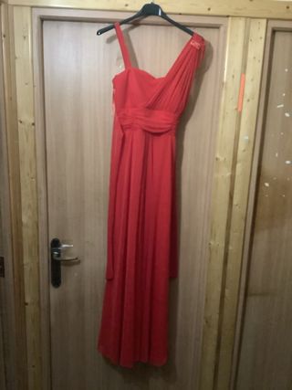 Vestido rojo fiesta - Talla L