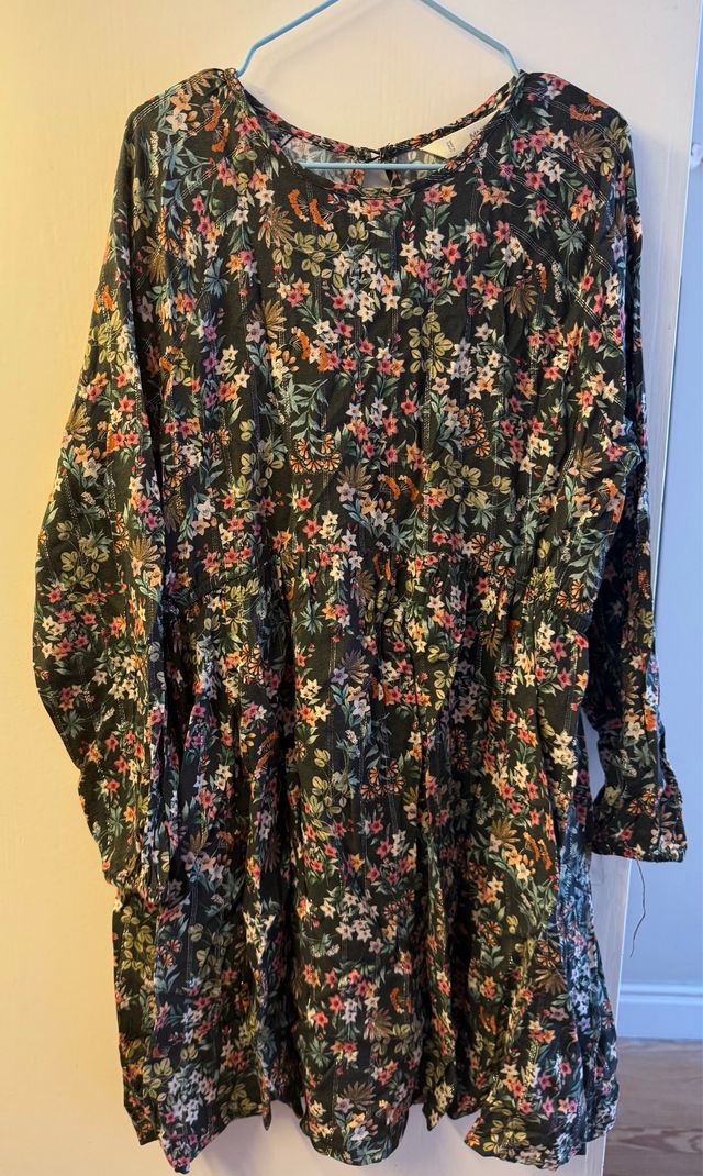 Vestido niña MANGO manga larga- 9 años