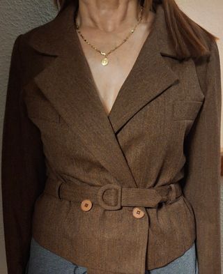 Chaqueta marrón traje Roberto Verinno