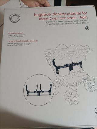 Adaptador doble Bugaboo donkey duo (carro gemelar)