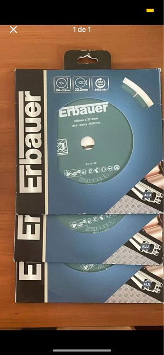Discos diamante Erbauer 230mm - 3 uds