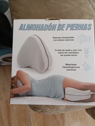 Almohada piernas - Blanco/Azul