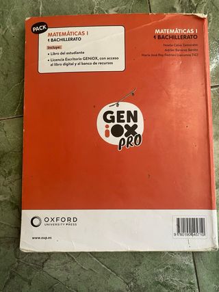 Libro de matemáticas 1 bachillerato de del queipo