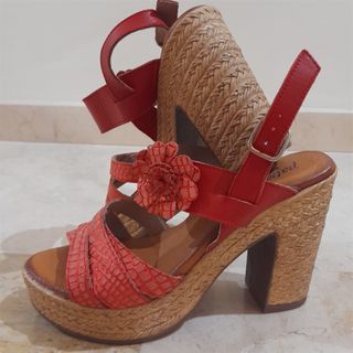 Sandalias de cuña Piel Patruchi Talla 38