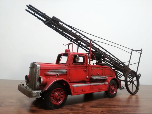 Camión Bomberos Retro Rojo