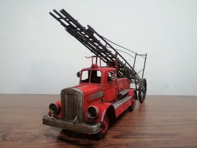 Camión Bomberos Retro Rojo