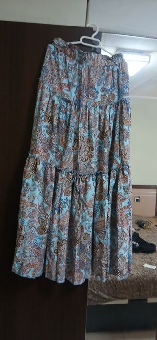 Falda larga estampada - boho