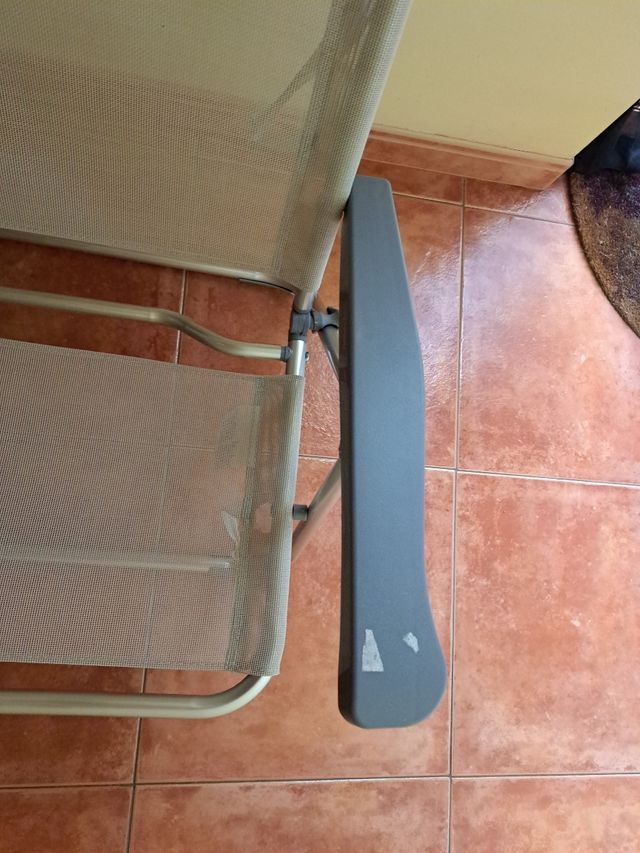 Sedia da spiaggia pieghevole - Grigio beige