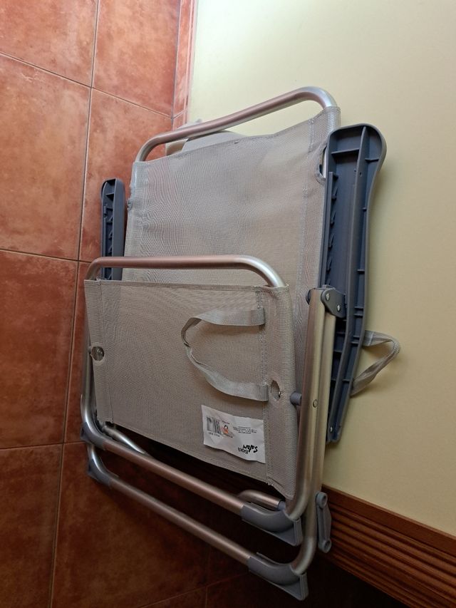 Sedia da spiaggia pieghevole - Grigio beige