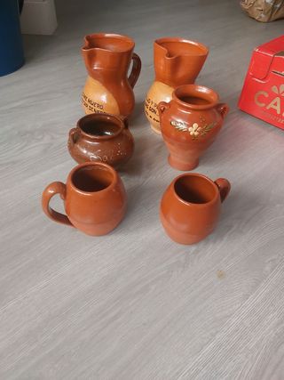 Juego Cerámica Antigua Artesanal