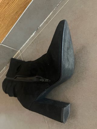 Botas tacón negras mujer