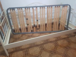 Cama blanca metal forja 90/190
