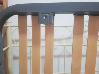 Cama blanca metal forja 90/190