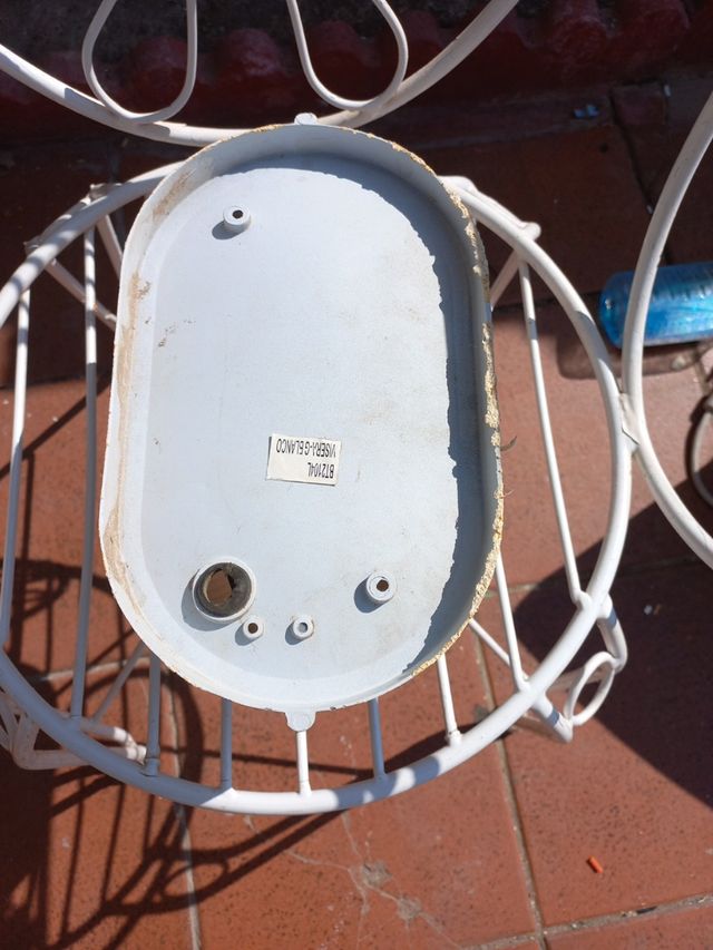 Candeeiro de parede de exterior oval branco