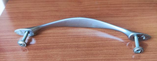 10 Tiradores Muebles de acero cromado