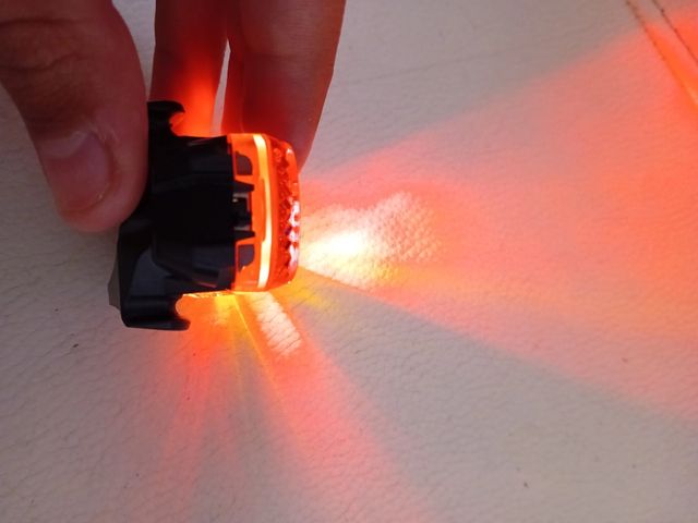 Luz trasera bicicleta roja