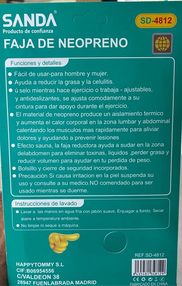 Faja térmica SANDA - Adelgaza