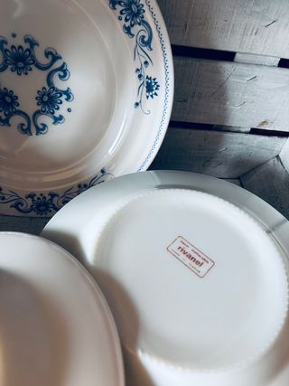 Vajilla Rivanel vintage