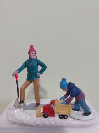 Figuras Navidad: Mujer y Niño