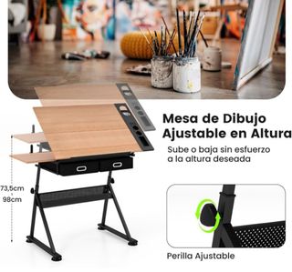 Mesa de Dibujo - Arquitectura con Taburete