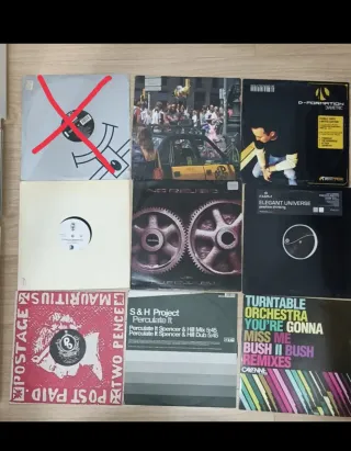 Lote 8 vinilos House,tech-house, progressive-house