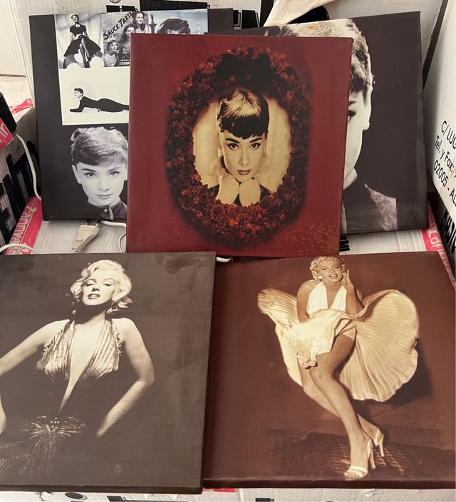 Cuadros Marilyn Monroe & Audrey Hepburn